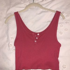 American eagle pink tank top. size small